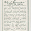 Modern "Three-in-One" motor fire-engine.