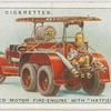 Six-wheeled motor fire-engine with "Hatfield Pump".