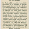 First aid equipment in the home.