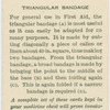 Triangular bandage for chest.
