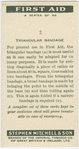 Triangular bandage for chest.