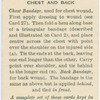 Bandages for chest and back.