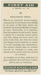 Fractured spine.