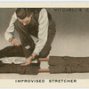 Improvised stretcher.