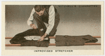 Improvised stretcher.
