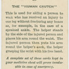 The "human crutch".