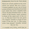 Pressure points on the head.