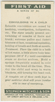 Convulsion in a child.