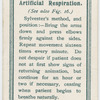 Artificial respiration.