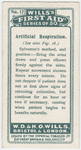 Artificial respiration.