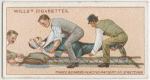 Patient on stretcher.