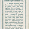 Bleeding from the nose.