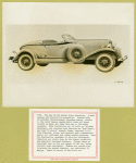 Auburn 1933. The new 12-165 Auburn salon speedster.
