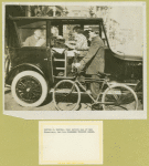 Gordon J. Gordon, real estate man of San Francisco, and his Chalmers touring sedan.