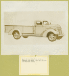 The 1 1/2-ton pickup truck in the new Chevrolet 1938 series.