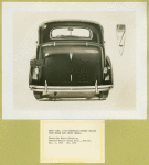 Rear view, 1938 Chevrolet master deluxe town sedan and sport sedan.