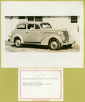 New 1938 Chevrolet master deluxe town sedan.