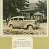 Nature and a new car. (1938 Dodge sedan)