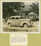 Nature and a new car. (1938 Dodge sedan)