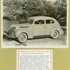 1938 Ford V-8 de luxe Tudor sedan shown.