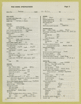 Automobile Manufacturers Association consolidated specification questionnaire for 1938 models.