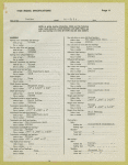 Automobile Manufacturers Association consolidated specification questionnaire for 1938 models.
