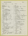 Automobile Manufacturers Association consolidated specification questionnaire for 1938 models.