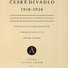 Nové české divadlo, 1918-1926