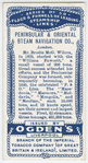 Pennisular & Oriental Steam Navigation Co., London.