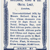 Bullard, King and Co. (Natal Line), London.