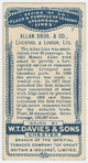 Allan Line, Glasgow, Liverpool, London, Havre.