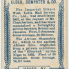 "Imperial Direct West India Mail Service", and African Steamship Co, Ltd., Liverpool.