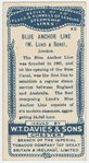 Blue Anchor Line, (W. Lund & Sons), London.
