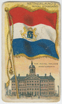 Netherlands Royal Standard, the Royal Palace Amsterdam.