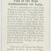 Flag of the High Commissioner of India.