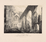 View of St. Stephen's chapel as it appeared after the fire, in October, 1834.