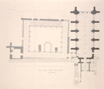Plan of the crypt, or chapel of St. Mary in the vaults, and of the cloisters.