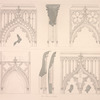 Door heads in the vestibule.