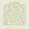 Le glaieul.