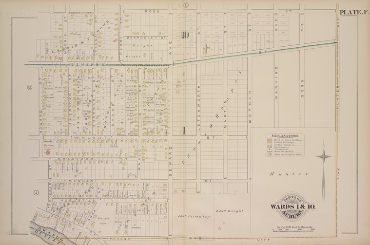 Parts of the City Auburn. Wards 1&10. - NYPL Digital Collections