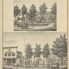 Residence of Ranson Howland. First President of Whitney's Point, Broome Co., N.Y.; Store & Res. of John Johnson, Dealer in Hardware, Stoves Tinware, Glassware, Cutlery Farming Implements & C. Whitney's Point, Broome Co., N.Y.; Residence of J.H. Burghardt, Collins St., Whitney's Point, Broome Co., N.Y.