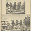 Residence of Ranson Howland. First President of Whitney's Point, Broome Co., N.Y.; Store & Res. of John Johnson, Dealer in Hardware, Stoves Tinware, Glassware, Cutlery Farming Implements & C. Whitney's Point, Broome Co., N.Y.; Residence of J.H. Burghardt, Collins St., Whitney's Point, Broome Co., N.Y.