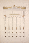 Grundriss des caryatiden Portikus.