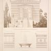 Architektur der Capelle; Fenster der Capelle; Fontaine von dem Parthenon; Aeussere Architektur v. Hauptsaal; Plafond der Vorhalle.