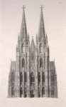 Elevation of the cathedral, south end