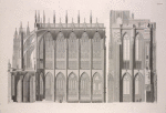 Elevation of the cathedral, west side