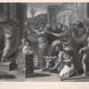 Paul and Barnabas rejecting the sacrifice at Lystra.