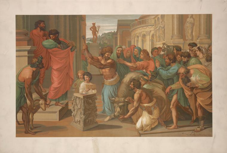 Paul and Barnabas at Lystra. - NYPL Digital Collections