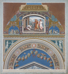 Apparuerunt [e]i tres. viri, et cucumit Abraham de ostio Tabernaculi sui, et adoravit in Terram. Ger. C. XVIII