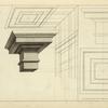 The Tuscan entablature in perspective.